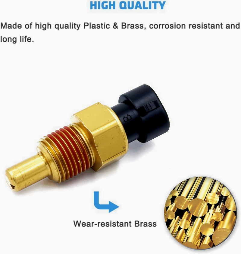 A ABIGAIL Engine Coolant Temperature Sensor, ECT Temp Sensor Compatible with Buick Cadillac Chevy GMC Pontiac Duramax- Blazer Impala K1500 Silverado Tahoe Savana Sierra Replace 213-928, 15326386, 213928 - Image 2